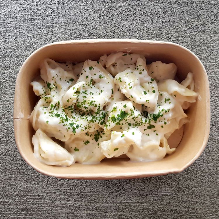 Tortellinis ricotta épinard, sauce crème